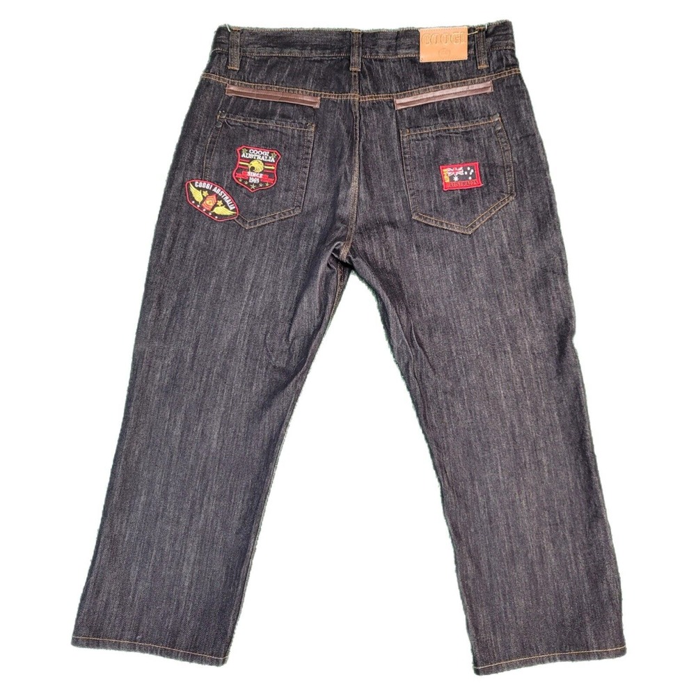 Coogi 42x27 Authentic Australian Embroidered Denim Jeans Vintage Hip Hop Y2K